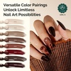 image:imageMelodySusie Gel Nail Kit with PART06G Cordless UV Lamp Rechargeable LED UV Light with Smart Sensor Classic Popular Colors Plant Based Nails Polish with Top Base Coat Builder Gel Beginner Nail KitANude Brown