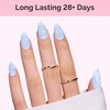image:imageMelodySusie Gel Nail Kit with PART06G Cordless UV Lamp Rechargeable LED UV Light with Smart Sensor Classic Popular Colors Plant Based Nails Polish with Top Base Coat Builder Gel Beginner Nail KitBaby Blue JM01