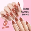 image:imageMelodySusie Gel Nail Kit with PART06G Cordless UV Lamp Rechargeable LED UV Light with Smart Sensor Classic Popular Colors Plant Based Nails Polish with Top Base Coat Builder Gel Beginner Nail KitDarkBrownJC17