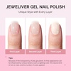 image:imageMelodySusie Gel Nail Kit with PART06G Cordless UV Lamp Rechargeable LED UV Light with Smart Sensor Classic Popular Colors Plant Based Nails Polish with Top Base Coat Builder Gel Beginner Nail KitMilky WhiteJG36