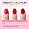 image:imageMelodySusie Gel Nail Kit with PART06G Cordless UV Lamp Rechargeable LED UV Light with Smart Sensor Classic Popular Colors Plant Based Nails Polish with Top Base Coat Builder Gel Beginner Nail KitGlassy RedB6802