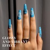 image:imageMelodySusie Gel Nail Polish Kit with UV Light PART06F Popular Color Gel with Builder and Baser ampGlossy Top Coat Soak Off Includes Nail Art Tools Nail Art Gift for Women amp GirlsAOcean Blue1656