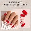 image:imageMelodySusie Gel Nail Polish Kit with UV Light PART06F Popular Color Gel with Builder and Baser ampGlossy Top Coat Soak Off Includes Nail Art Tools Nail Art Gift for Women amp GirlsBright Red068