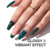 image:imageMelodySusie Gel Nail Polish Kit with UV Light PART06F Popular Color Gel with Builder and Baser ampGlossy Top Coat Soak Off Includes Nail Art Tools Nail Art Gift for Women amp GirlsChristmans Green GlitterA2311