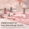 image:imageMelodySusie Gel Nail Polish Kit with UV Light PART06F Popular Color Gel with Builder and Baser ampGlossy Top Coat Soak Off Includes Nail Art Tools Nail Art Gift for Women amp GirlsAStrawberry PinkA2610