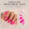 image:imageMelodySusie Gel Nail Polish Kit with UV Light PART06F Popular Color Gel with Builder and Baser ampGlossy Top Coat Soak Off Includes Nail Art Tools Nail Art Gift for Women amp GirlsANeon Pink027
