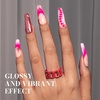 image:imageMelodySusie Gel Nail Polish Kit with UV Light PART06F Popular Color Gel with Builder and Baser ampGlossy Top Coat Soak Off Includes Nail Art Tools Nail Art Gift for Women amp GirlsANeon Pink027