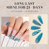 image:imageMelodySusie Gel Nail Polish Kit with UV Light PART06F Popular Color Gel with Builder and Baser ampGlossy Top Coat Soak Off Includes Nail Art Tools Nail Art Gift for Women amp GirlsACerulean Blue1655