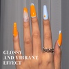 image:imageMelodySusie Gel Nail Polish Kit with UV Light PART06F Popular Color Gel with Builder and Baser ampGlossy Top Coat Soak Off Includes Nail Art Tools Nail Art Gift for Women amp GirlsABright Orange524