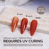 image:imageMelodySusie Gel Nail Polish Kit with UV Light PART06F Popular Color Gel with Builder and Baser ampGlossy Top Coat Soak Off Includes Nail Art Tools Nail Art Gift for Women amp GirlsARust Red1745