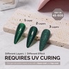 image:imageMelodySusie Gel Nail Polish Kit with UV Light PART06F Popular Color Gel with Builder and Baser ampGlossy Top Coat Soak Off Includes Nail Art Tools Nail Art Gift for Women amp GirlsChristmans Green GlitterA2311