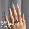 image:imageMelodySusie Gel Nail Polish Kit with UV Light PART06F Popular Color Gel with Builder and Baser ampGlossy Top Coat Soak Off Includes Nail Art Tools Nail Art Gift for Women amp GirlsACerulean Blue1655