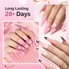 image:imageMelodySusie Gel Nail Polish Kit with UV Light PART06F Popular Color Gel with Builder and Baser ampGlossy Top Coat Soak Off Includes Nail Art Tools Nail Art Gift for Women amp GirlsAPink Nude Set