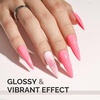 image:imageMelodySusie Gel Nail Polish Kit with UV Light PART06F Popular Color Gel with Builder and Baser ampGlossy Top Coat Soak Off Includes Nail Art Tools Nail Art Gift for Women amp GirlsBright Bubblegum PinkA2615