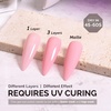image:imageMelodySusie Gel Nail Polish Kit with UV Light PART06F Popular Color Gel with Builder and Baser ampGlossy Top Coat Soak Off Includes Nail Art Tools Nail Art Gift for Women amp GirlsPinkA2606