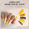 image:imageMelodySusie Gel Nail Polish Kit with UV Light PART06F Popular Color Gel with Builder and Baser ampGlossy Top Coat Soak Off Includes Nail Art Tools Nail Art Gift for Women amp GirlsJelly Yellow1644