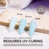 image:imageMelodySusie Gel Nail Polish Kit with UV Light PART06F Popular Color Gel with Builder and Baser ampGlossy Top Coat Soak Off Includes Nail Art Tools Nail Art Gift for Women amp GirlsBlue1750