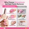 image:imageMelodySusie Gel Polish Remover Kit with Cuticle Oil amp Liquid Latex Tape amp Wipes amp Peel Off Manicure Tools Gel Remover for Nails 25 Minutes At Home No Need Soaking Wrapping05 Fl Oz Pack of 3