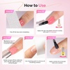 image:imageMelodySusie Gel Polish Remover Kit with Cuticle Oil amp Liquid Latex Tape amp Wipes amp Peel Off Manicure Tools Gel Remover for Nails 25 Minutes At Home No Need Soaking Wrapping2pcs remover1pcs oil