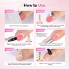 image:imageMelodySusie Gel Polish Remover Kit with Cuticle Oil amp Liquid Latex Tape amp Wipes amp Peel Off Manicure Tools Gel Remover for Nails 25 Minutes At Home No Need Soaking Wrapping05 Fl Oz Pack of 3