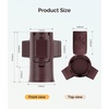 image:imageMelodySusie GelCarousel for Nail Polish Bottle Holder and Nail Art Tools Organizer 360 Rotating Storage Container with 3Pcs Detachable Silcone Gel Polish Holder PinkOnly BoxBrown