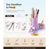 image:imageMelodySusie GelCarousel for Nail Polish Bottle Holder and Nail Art Tools Organizer 360 Rotating Storage Container with 3Pcs Detachable Silcone Gel Polish Holder PinkOnly BoxPurple