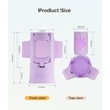 image:imageMelodySusie GelCarousel for Nail Polish Bottle Holder and Nail Art Tools Organizer 360 Rotating Storage Container with 3Pcs Detachable Silcone Gel Polish Holder PinkOnly BoxPurple