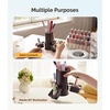 image:imageMelodySusie GelCarousel for Nail Polish Bottle Holder and Nail Art Tools Organizer 360 Rotating Storage Container with 3Pcs Detachable Silcone Gel Polish Holder PinkOnly BoxBrown