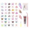 image:imageMelodySusie GelCarousel for Nail Polish Bottle Holder and Nail Art Tools Organizer with 16Pcs Nail Buffer Kit and 100pcs 3D Mix Nail Charms Set and Nail Art Palette