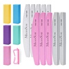 image:imageMelodySusie GelCarousel for Nail Polish Bottle Holder and Nail Art Tools Organizer with 16Pcs Nail Buffer Kit and 100pcs 3D Mix Nail Charms Set and Nail Art Palette