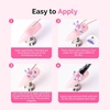 image:imageMelodySusie GelCarousel for Nail Polish Bottle Holder and Nail Art Tools Organizer with 16Pcs Nail Buffer Kit and 100pcs 3D Mix Nail Charms Set and Nail Art Palette