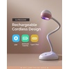 image:imageMelodySusie Gooseneck Cordless UV Nail Lamp with Adjustable Light Angle SPro09M 2in1 Rechargeable Fast Curing Nail Dryer Cures All Gels Especially Rhinestone Glue amp Liner Gel PolishMatte Pink Nail Art Lamp