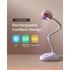 image:imageMelodySusie Gooseneck Cordless UV Nail Lamp with Adjustable Light Angle SPro09M 2in1 Rechargeable Fast Curing Nail Dryer Cures All Gels Especially Rhinestone Glue amp Liner Gel PolishRose Gold Nail Art Lamp