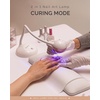 image:imageMelodySusie Gooseneck Cordless UV Nail Lamp with Adjustable Light Angle SPro09M 2in1 Rechargeable Fast Curing Nail Dryer Cures All Gels Especially Rhinestone Glue amp Liner Gel PolishRose Gold Nail Art Lamp