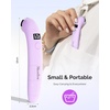 image:imageMelodySusie Handheld Cordless UV Nail Lamp with LCD Display amp EyeProtection Cover PArt01R Rechargeable Mini UV LED Light Flash Cures All Soft Gels Especially Rhinestone Glue amp Liner Gel PinkPurple Part01a