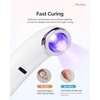 image:imageMelodySusie Handheld Cordless UV Nail Lamp with LCD Display amp EyeProtection Cover PArt01R Rechargeable Mini UV LED Light Flash Cures All Soft Gels Especially Rhinestone Glue amp Liner Gel PinkWhite Part01a