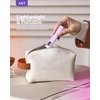 image:imageMelodySusie Handheld Cordless UV Nail Lamp with LCD Display amp EyeProtection Cover PArt01R Rechargeable Mini UV LED Light Flash Cures All Soft Gels Especially Rhinestone Glue amp Liner Gel PinkPurple Part01r