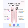 image:imageMelodySusie Handheld Cordless UV Nail Lamp with LCD Display amp EyeProtection Cover PArt01R Rechargeable Mini UV LED Light Flash Cures All Soft Gels Especially Rhinestone Glue amp Liner Gel PinkPink Part01a