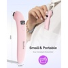 image:imageMelodySusie Handheld Cordless UV Nail Lamp with LCD Display amp EyeProtection Cover PArt01R Rechargeable Mini UV LED Light Flash Cures All Soft Gels Especially Rhinestone Glue amp Liner Gel PinkPink Part01a