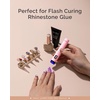 image:imageMelodySusie Handheld Cordless UV Nail Lamp with LCD Display amp EyeProtection Cover PArt01R Rechargeable Mini UV LED Light Flash Cures All Soft Gels Especially Rhinestone Glue amp Liner Gel PinkPink Part01r