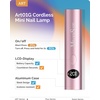 image:imageMelodySusie Handheld Cordless UV Nail Lamp with LCD Display amp Optical Lens PArt01G Rechargeable Mini UV LED Light Flash Cures All Soft Gels Especially Rhinestone Glue amp Liner Gel SilverPink