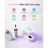 image:imageMelodySusie Handheld Cordless UV Nail Lamp with LCD Display amp Optical Lens PArt01G Rechargeable Mini UV LED Light Flash Cures All Soft Gels Especially Rhinestone Glue amp Liner Gel SilverMini UV Light