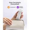 image:imageMelodySusie Handheld UV Light for Gel Nails with Stand Mini Portable Cordless Nail Lamp with LCD Display EyeProtective Cover Flash Curing for Glue WhiteWhite