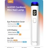 image:imageMelodySusie Handheld UV Light for Gel Nails with Stand Mini Portable Cordless Nail Lamp with LCD Display EyeProtective Cover Flash Curing for Glue WhiteWhite with Stand