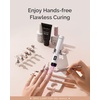 image:imageMelodySusie Handheld UV Light for Gel Nails with Stand Mini Portable Cordless Nail Lamp with LCD Display EyeProtective Cover Flash Curing for Glue WhiteWhite with Stand