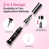image:imageMelodySusie Handheld UV Light for Gel Nails with Stand and Nail Rhinestone Glue Set White Mini Portable Cordless Nail Lamp with LCD Display Flash Cure Nail Dryer for Nail Art Design DIY at HomePink with Stand