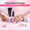 image:imageMelodySusie Handheld UV Light for Gel Nails with Stand and Nail Rhinestone Glue Set White Mini Portable Cordless Nail Lamp with LCD Display Flash Cure Nail Dryer for Nail Art Design DIY at Homewhite