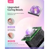 image:imageMelodySusie Handheld UV Light for Gel Nails with Stand and Nail Rhinestone Glue Set White Mini Portable Cordless Nail Lamp with LCD Display Flash Cure Nail Dryer for Nail Art Design DIY at Homepink