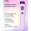 image:imageMelodySusie Handheld UV Light for Gel Nails with Stand and Nail Rhinestone Glue Set White Mini Portable Cordless Nail Lamp with LCD Display Flash Cure Nail Dryer for Nail Art Design DIY at Homepurple
