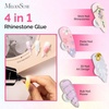 image:imageMelodySusie Handheld UV Light for Gel Nails with Stand and Nail Rhinestone Glue Set White Mini Portable Cordless Nail Lamp with LCD Display Flash Cure Nail Dryer for Nail Art Design DIY at Homepurple
